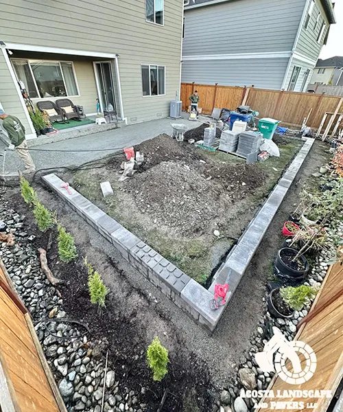 Paver Patio & Retaining Wall Installation